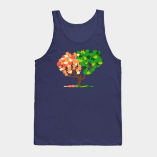 Splashy Tree Art Tank Top